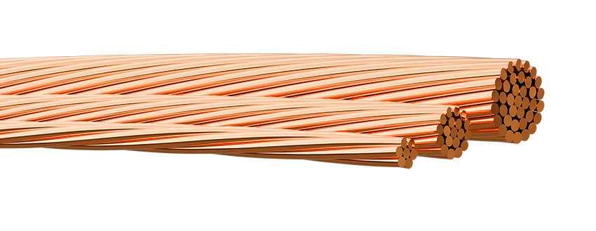 Hard drawn copper conductor